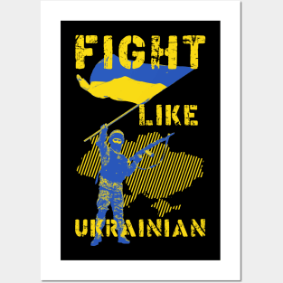 Fight Like Ukrainian Posters and Art